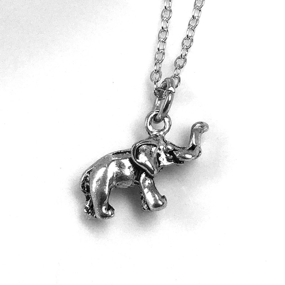 Tiny Elephant Charm Necklace